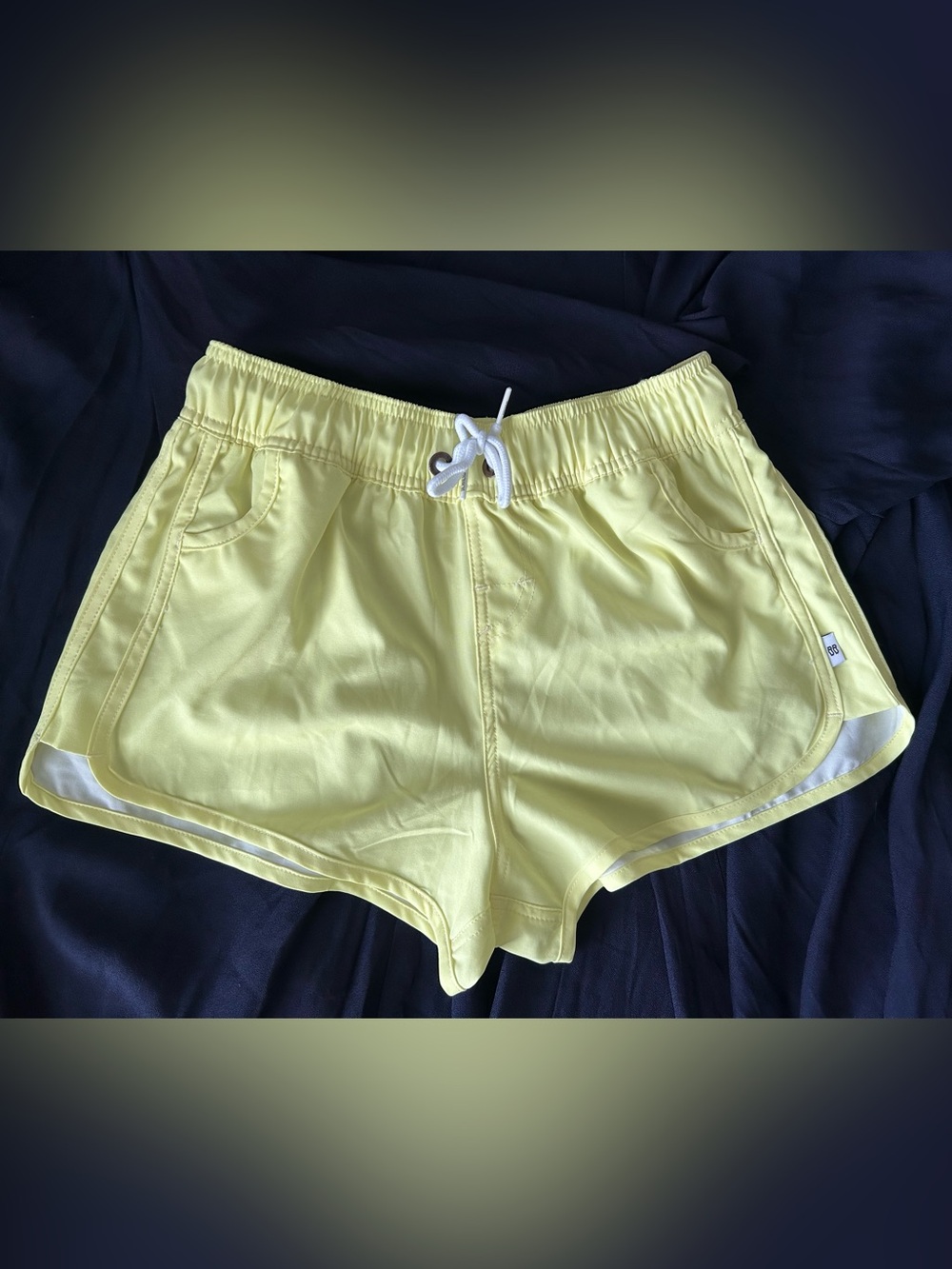 Yellow Women's Athletic Drawstring Shorts